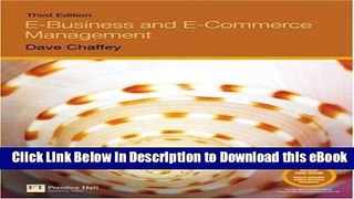 EPUB Download E-Business and E-Commerce Management (3rd Edition) Kindle