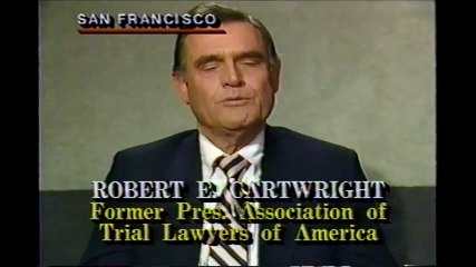 Robert Cartwright Senior On Product Liability, Part I