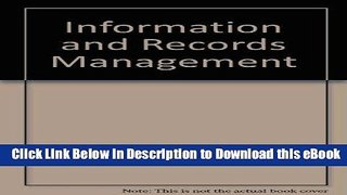 [Read Book] Information and records management Kindle