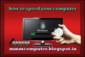 how to make faster your computer