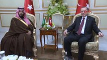 Cumhurbaşkanı Erdoğan, Suudi Arabistan Veliaht Vekili Prens Muhammed Bin Selman'ı Kabul Etti