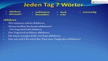Jeden Tag 7 Wörter | Deutsche Wortschatz | 20.Tag