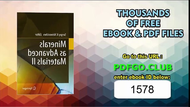 Minerals as Advanced Materials II 2012th Edition