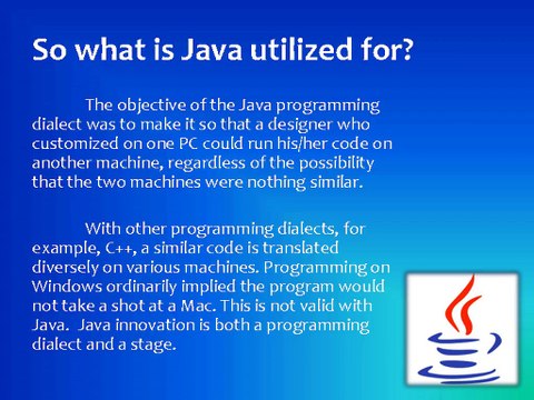 Learn Java at java training center Bangalore
