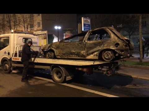Protesters Damage Property During Anti-Police Brutality Demonstration in Paris Suburb