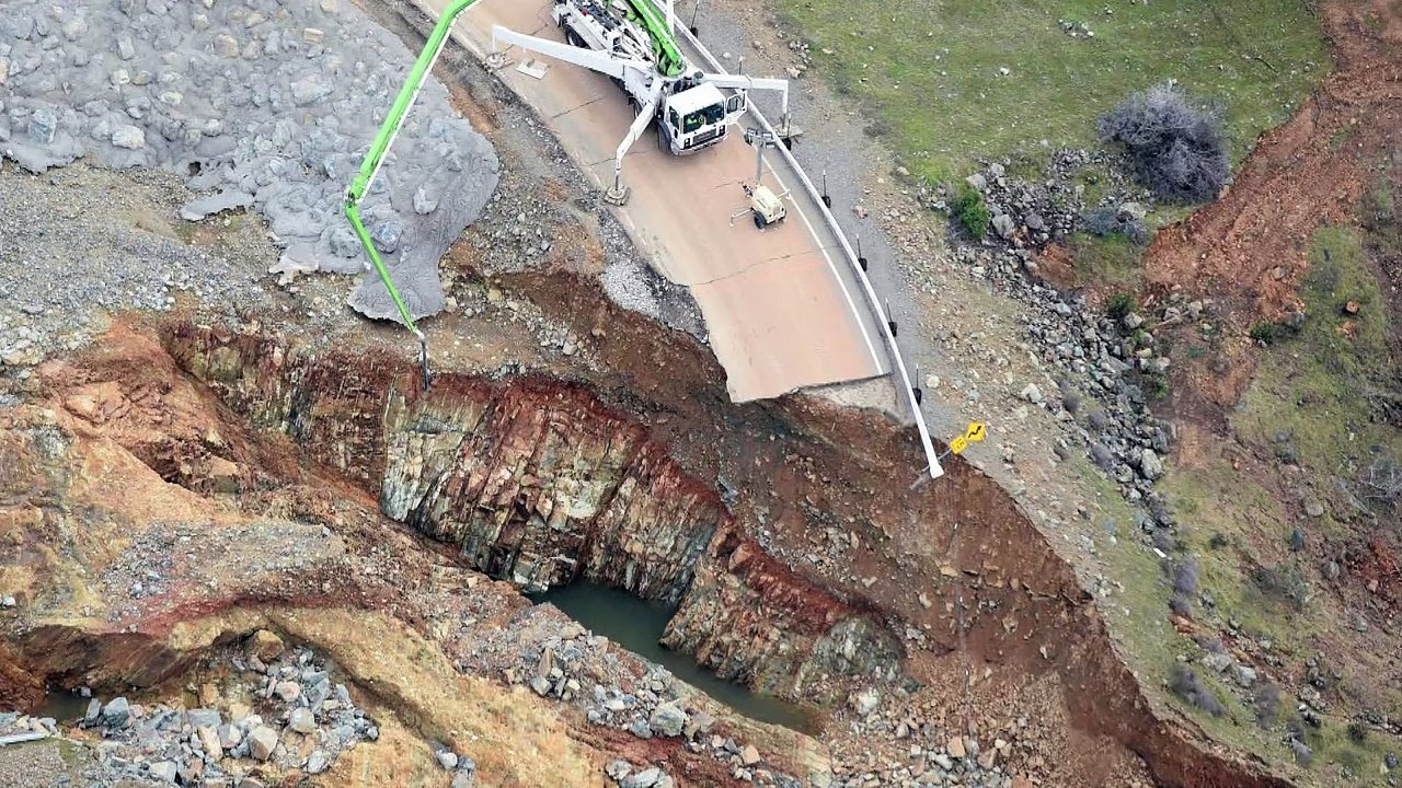 Dramatische Lage am größten Staudamm der USA