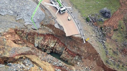 Dramatische Lage am größten Staudamm der USA