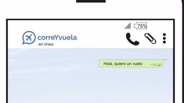 Compra vuelos en tres minutos desde tu WhatsApp o Facebook con correYvuela