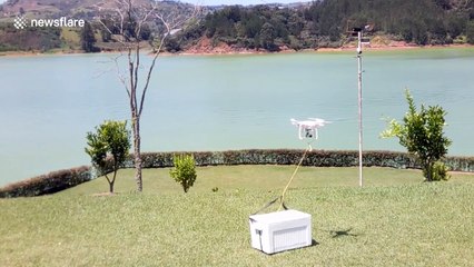 Man tries to lift crate of beer, fails