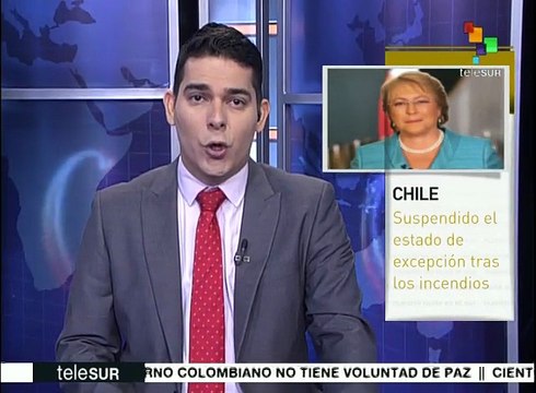 Chile: levantan estado de excepción en O'Higgins y La Araucanía