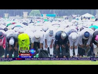Live Report Presiden Jokowi Sholat Bersama di Monas