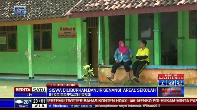 Sekolah Kebanjiran, Kegiatan Siswa di Semarang Diliburkan