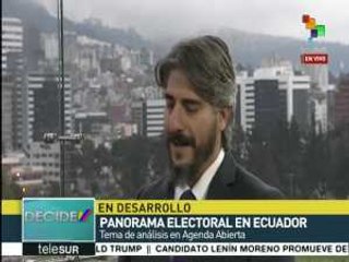 Amauri Chamorro ofrece un balance del contexto electoral en Ecuador