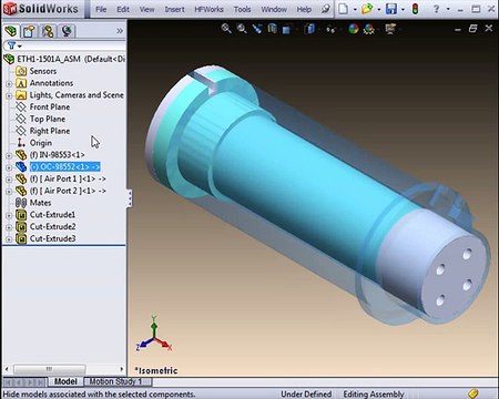 RF Simulation software HFWorks S-Parameter Analysis of a Four-Pin Connector part 1 of 2