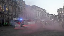 Les pompiers de Mons/Centre manifestent à Mons