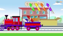 Train with his friends TRAINS CARTOONS FOR KIDS. Train cartoon for children in English