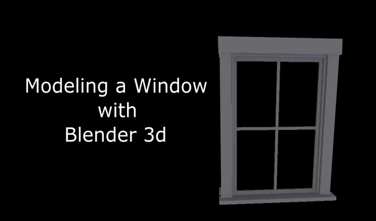 Learn Blender 3d | Modeling Window in Blender 3D | 2.78
