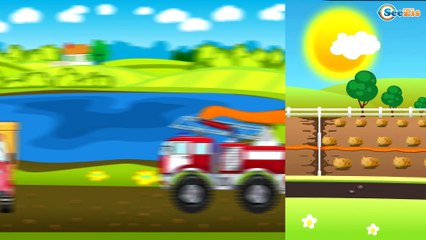 Мультфильм Пожарная машина и Полицейская машина в Городе | Мультики про машинки Сборник 3