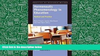 PDF  Hermeneutic Phenomenology in Education: Method and Practice Full Book