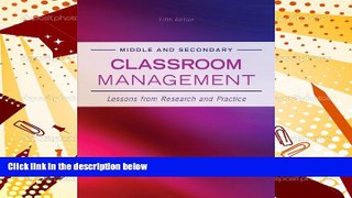 Audiobook  Middle and Secondary Classroom Management: Lessons from Research and Practice For Ipad