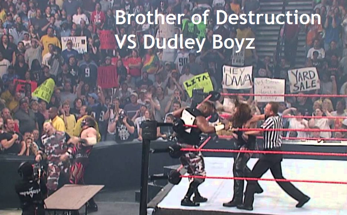 WWF RAW 2001 - Kane and The Undertaker vs Dudley Boyz (Tables Match)