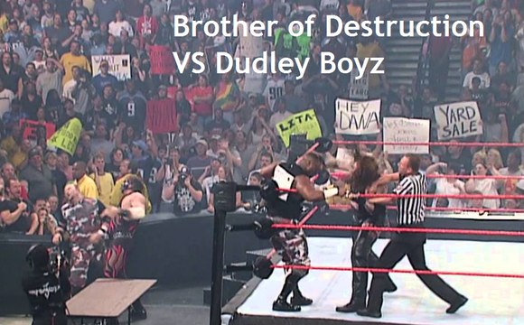 WWF RAW 2001 - Kane and The Undertaker vs Dudley Boyz (Tables Match)