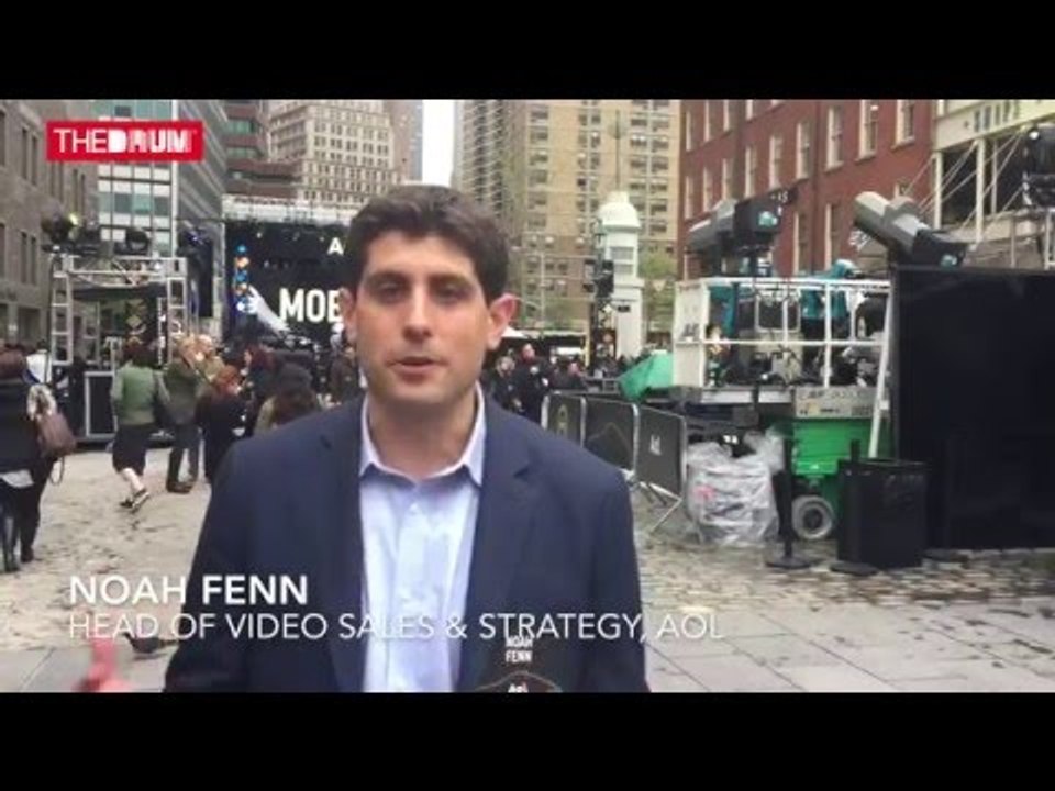 AOL Head of Video Sales & Strategy Noah Fenn at their 2016 NewFront