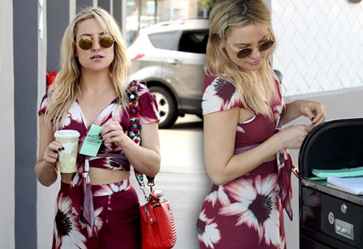 Kate Hudson Shows Off Her Belly Amid Brad Pitt Romance Rumors