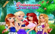 Princesses Truth Or Dare - Elsa, Anna, Rapunzel and Ariel - Funny Game For Kids