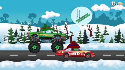 Racing Cars for children - Mountain Race - Cars Cartoons for kids. Episode 38