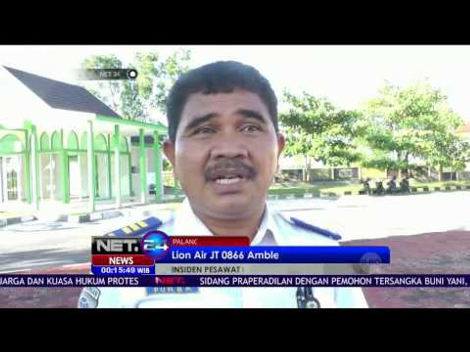 Lion Air JT 0866 Ambles di Bandara Tjilik Riwut NET24