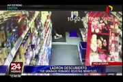 Ladrón ingresa gateando a una tienda para robar revistas de Peppa Pig