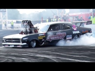 8,000 Horsepower TOP FUEL Burnout Car????