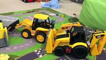 Toy Trucks - Construction Truck Toys For Kids - Backhoe Collection Super Scoop Tonka Tinys Play Foam