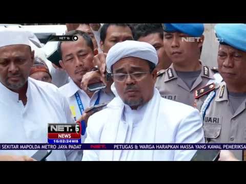 Live Report Pemeriksaan Pimpinan FPI Rizieq Shihab - NET16