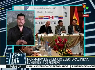 Ecuador: CNE decreta veda electoral a partir del 17 de febrero