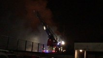 Un hangar de la SNCF ravagé par les flammes