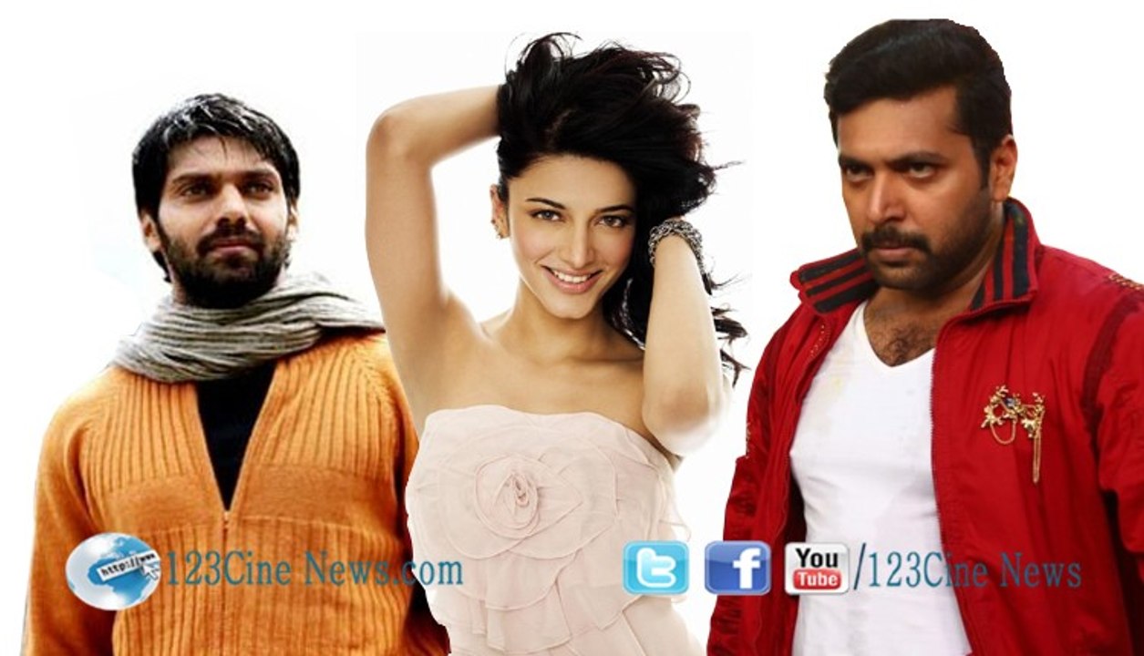 Shruti Haasan heroine of Jayam Ravi Arya Sangamithra