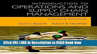 [Popular Books] Introduction to Operations and Supply Chain Management (4th Edition) Full Online