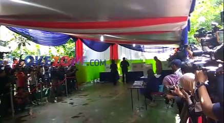 Gunakan Hak Pilihnya, AHY dan Annisa Pohan Tiba di TPS 06 Rawa Barat