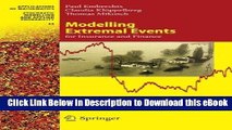 DOWNLOAD Modelling Extremal Events: for Insurance and Finance (Stochastic Modelling and Applied