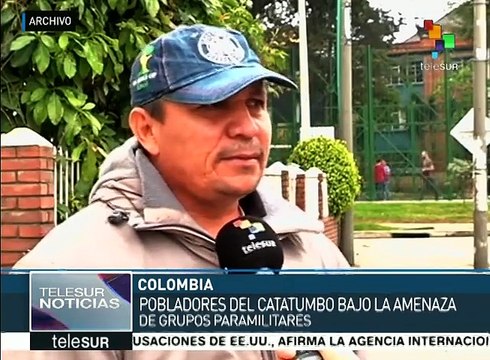 Colombianos del Catatumbo temen que paramilitares repitan masacres