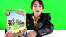 Minecraft: Overworld Hostile Mobs Pack Papercraft Toy Review, Jazwares