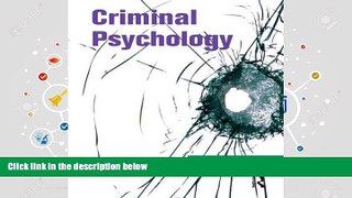 PDF [Free] Download  Criminal Psychology: Topics in Applied Psychology Book Online