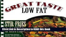 Read Book Stir-Fries   Sautes: Great Taste-Low Fat Full Online