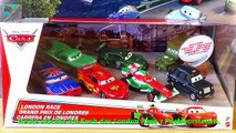Disney Pixar Cars Diecast London Race 7 Pack new 1:55 Scale Mattel
