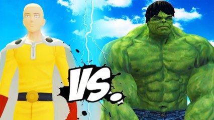 THE INCREDIBLE HULK VS SAITAMA (One-Punch Man)
