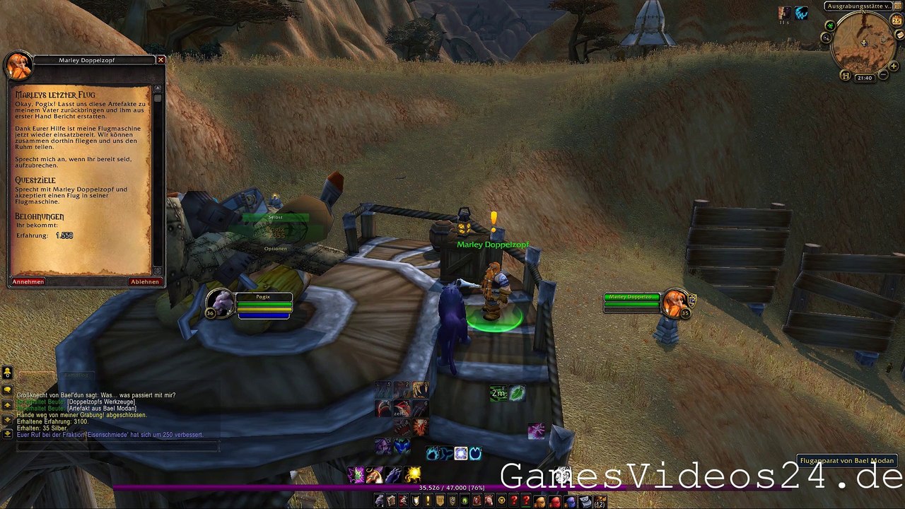 World of Warcraft Quest: Marleys letzter Flug