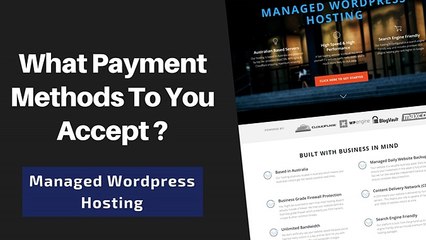 What Payment Methods To You Accept? - Wordpress Hosting