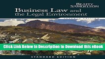 [Read Book] Business Law and the Legal Environment, Standard Edition (Business Law and the Legal